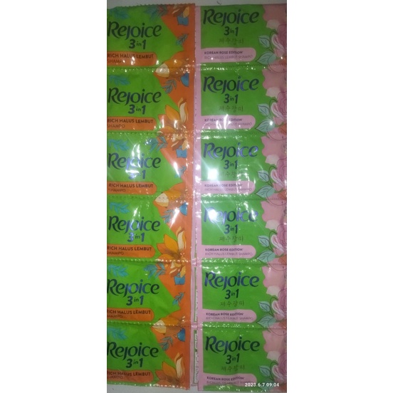Rejoice 3in1 shampo unisex 12 sachet