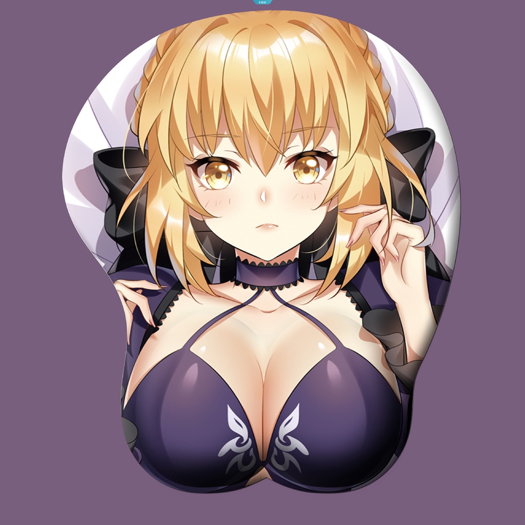 Sexy Karakter Kartun Genshin Impact Beauty Mouse Pad Dengan Pergelangan Tangan Istirahat Tangan Yang Nyaman, Non-slip, Ergonomis Gaming Mouse Pad [ZK]