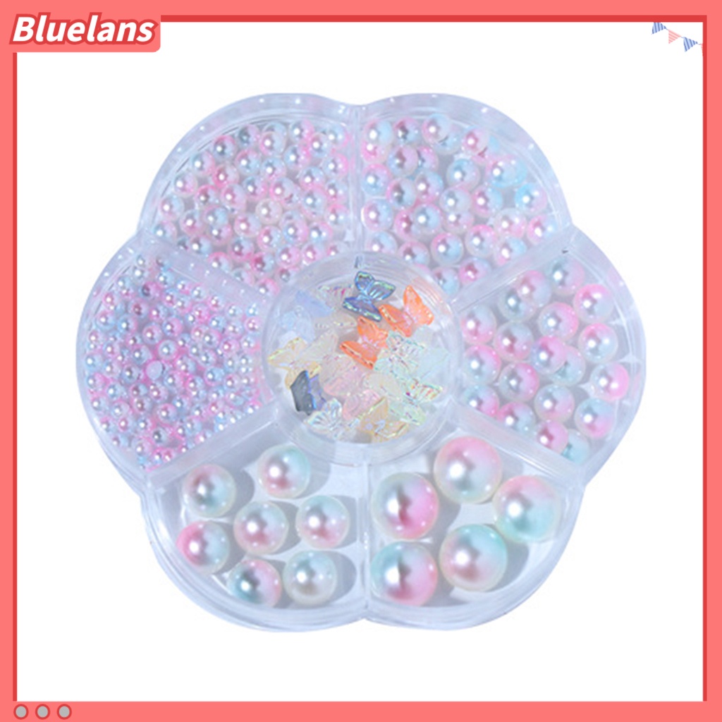 [BLM] 1kotak3/5/6 /8 /10mm Kuku Mutiara Imitasi Tiga Dimensi Mengkilap Gloss DIY Mini Setengah Bulat Mutiara Imitasi Kerajinan Nail Art Decor Manicurist Supply