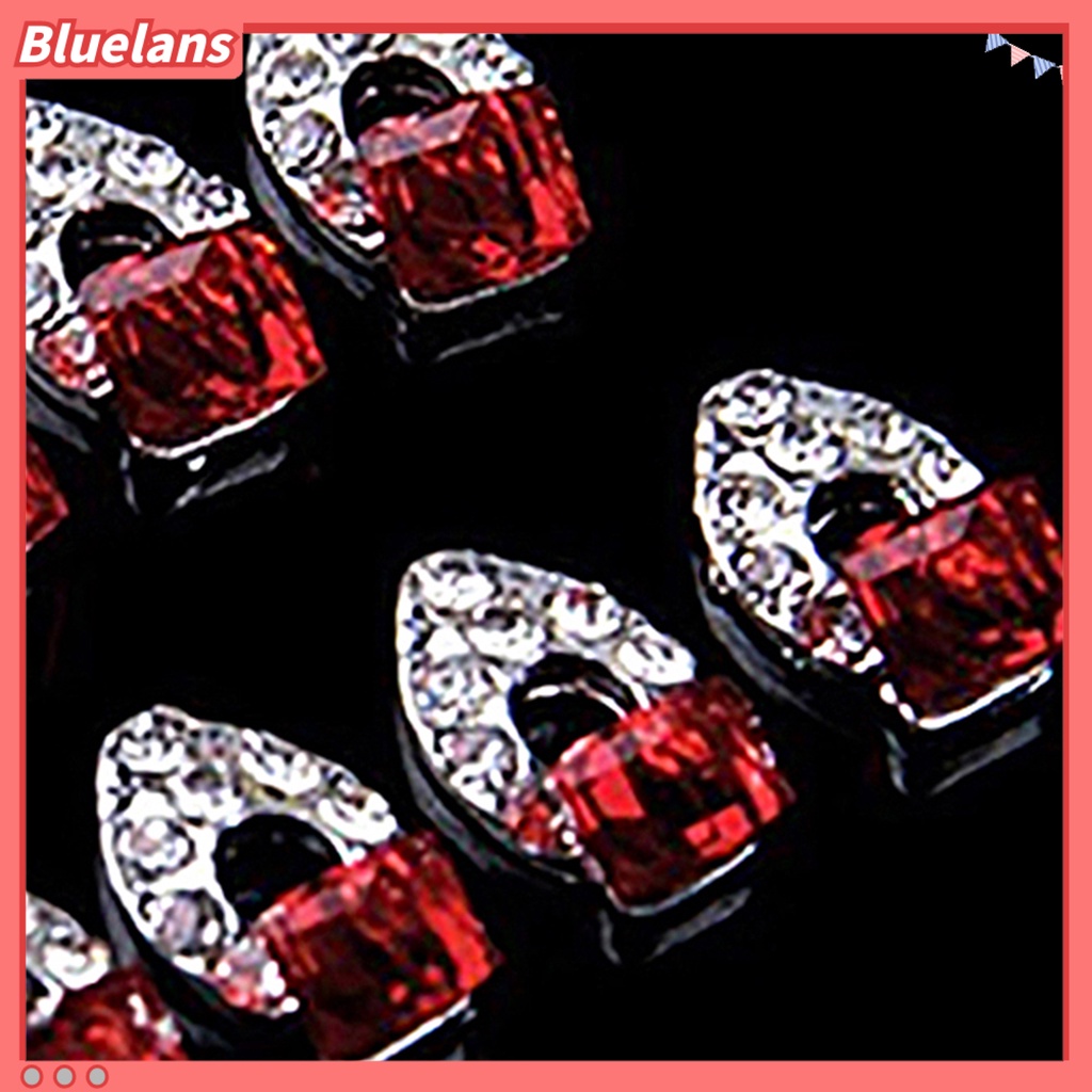 [BLM] 10pcs Fashion Wanita 3D Glitter Berlian Imitasi Nail Art Stiker Tips DIY Dekorasi