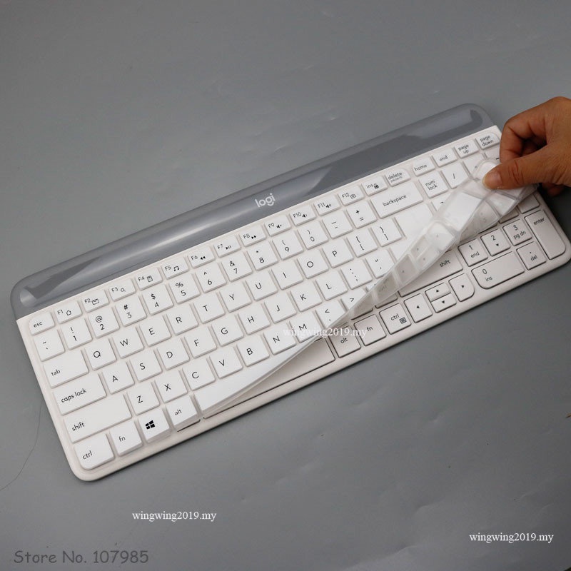 Skin Pelindung Penutup keyboard Wireless Silikon Tahan Debu Dapat Dicuci Untuk Logitech MK470 K580