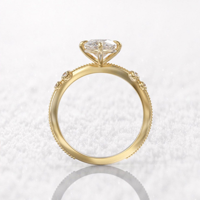 Crystal Marquise Cubic Zirconia Rings Untuk Wanita Fashion Cincin Tipis Pertunangan Pernikahan Aksesoris Pernyataan Perhiasan