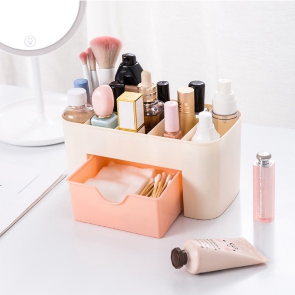 Rak Kosmetik Plastik Serbaguna / Rak Kosmetik Laci / Storage Box Organizer