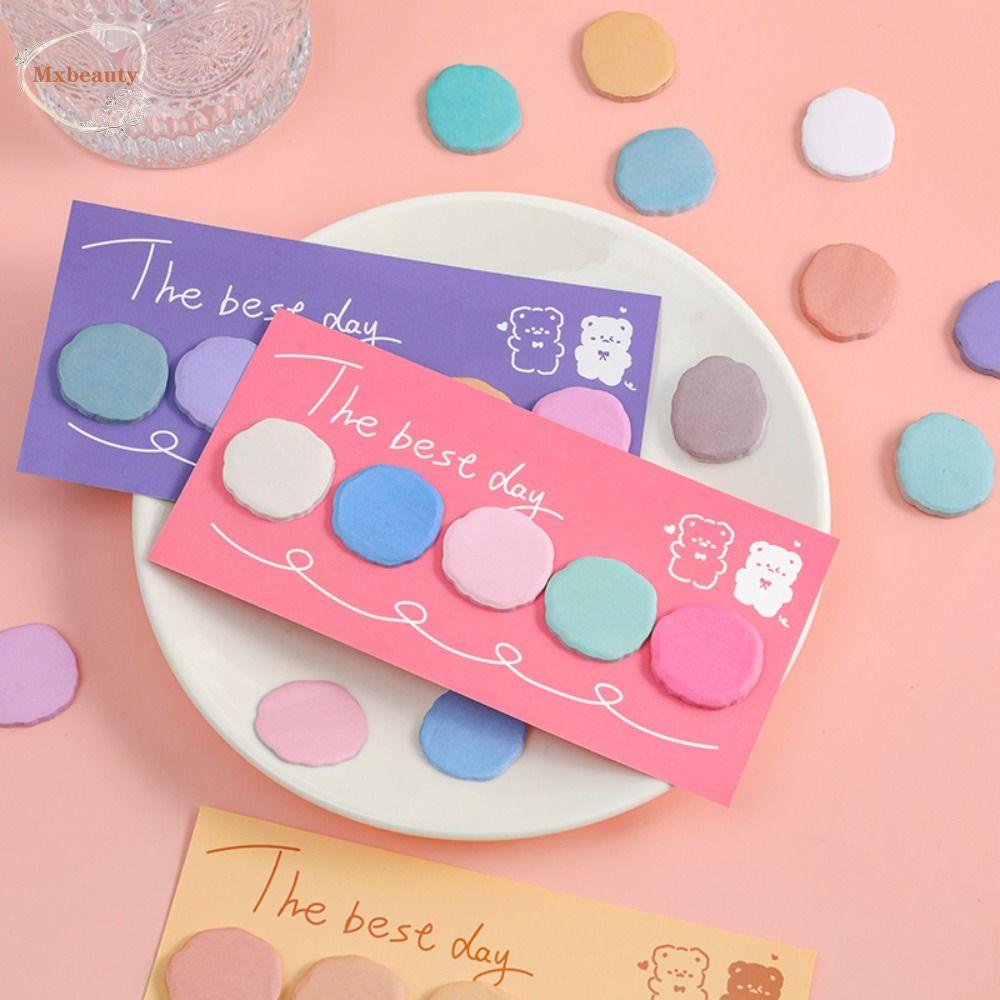 Mxbeauty Memo Pads N Times Sticky Round Keypoints Marker Alat Tulis Siswa Alat Kantor Sekolah Diary Planner Stiker Sticky Bookmark Label Perekat