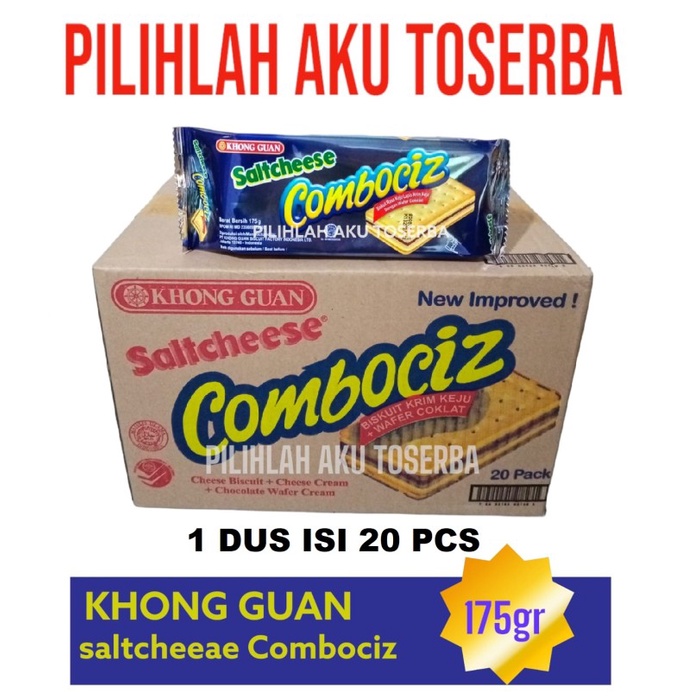 

Biskuit Khong Guan SALTCHEESE COMBOCIZ 175 gr - ( HARGA 1 DUS )