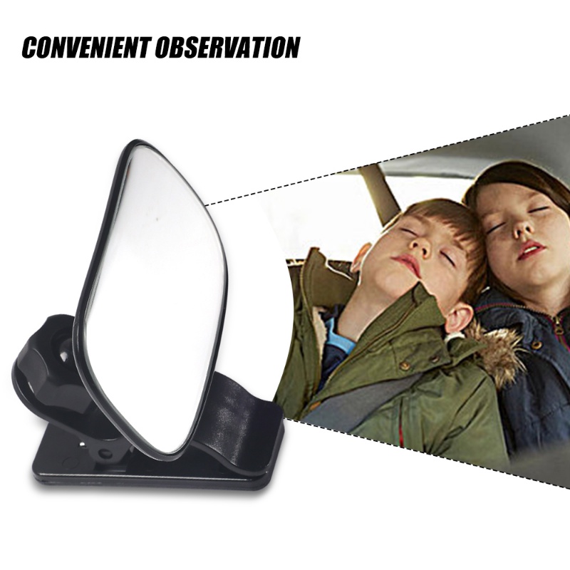 Kursi Belakang Mobil Bayi Anak Kaca Spion Dengan Klip Dapat Disesuaikan 360derajat Rotatable Observation Blind Spot Mirror Safety Monitor Auto Accessories