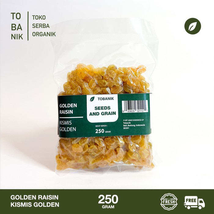 

Golden Raisin Dried 250 Gram / Kismis Golden Emas