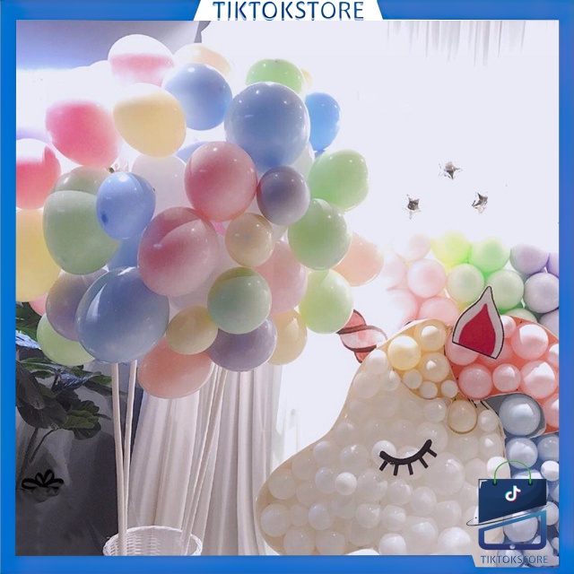 TIKTOK - D6122 Balon Doff Pastel 5507 / Balon Ulang Tahun Warna Pastel / Balon Chrome Dekorasi Murah / Balon Macaron / Balon Ulang Tahun