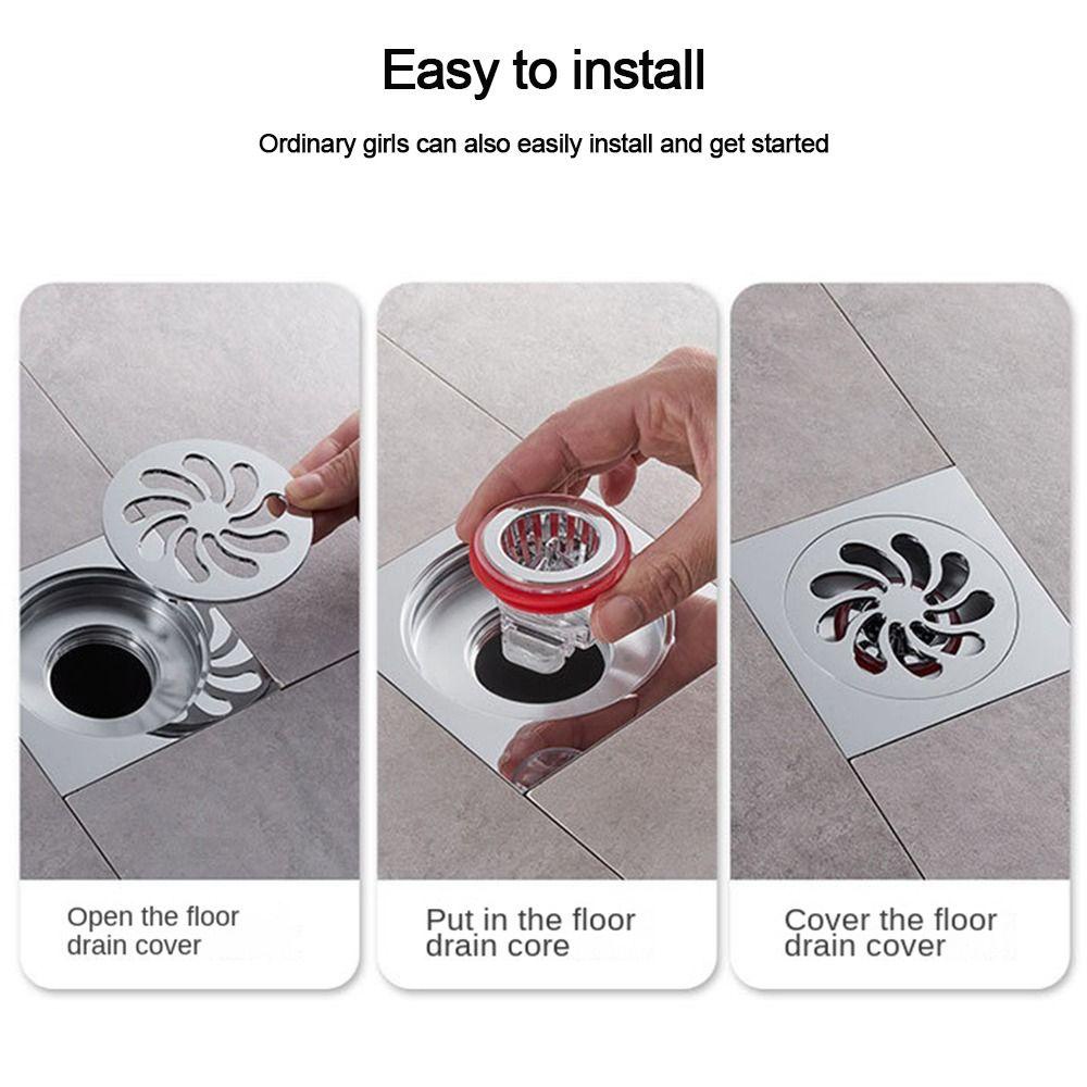 POPULAR Populer Floor Drain Aksesori Kamar Mandi Saringan Got Berguna Plug Shower Drainer Pencegah Serangga Baskom Saringan Saluran Air