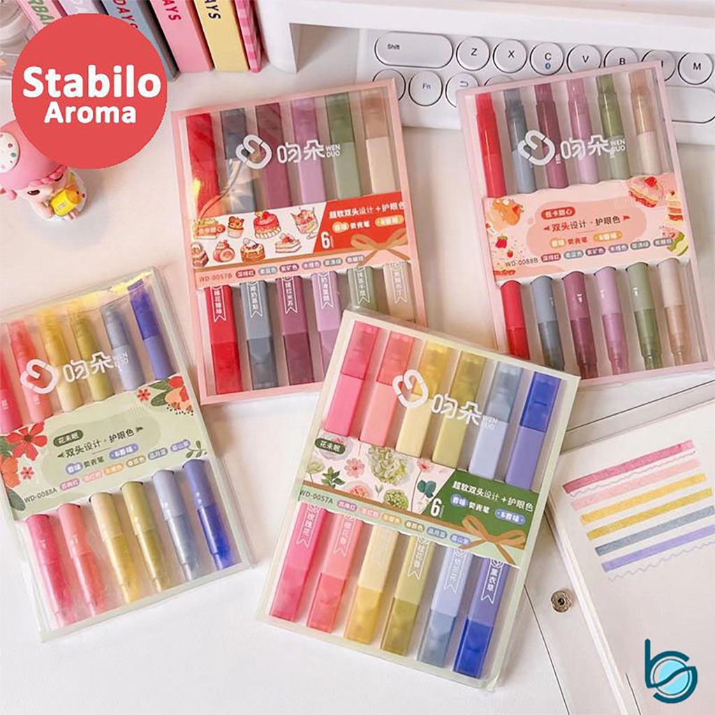 

Highlighter Kualitas Bagus/Stabilo 6 Warna/Set Berpenampilan Menarik - Best Stationary