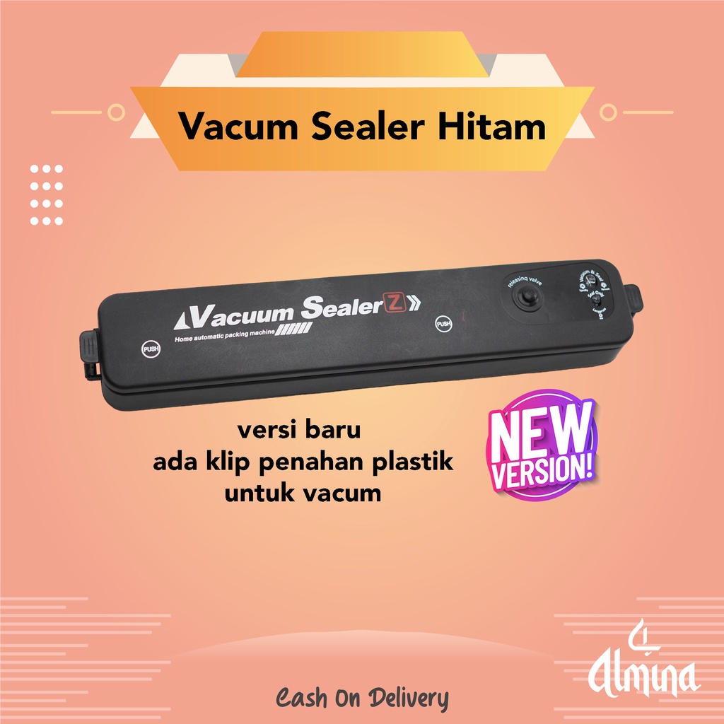 VACUMSEALER Vacum Sealer Makanan Fresh Daya Hisap Kuat 2 Button sealer dan Vacum