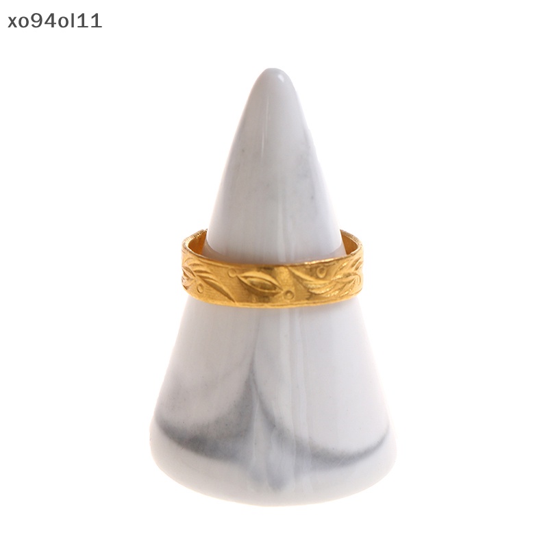 Xo Display Cincin Stand Tray Keramik Penyimpanan Perhiasan Jari Kerucut Tempat Cincin Craft OL