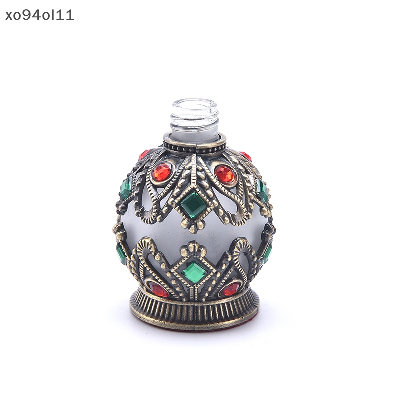 Xo 1X Vintage Metal Bottle Arabian Style Botol Kosong Isi Ulang Wadah OL