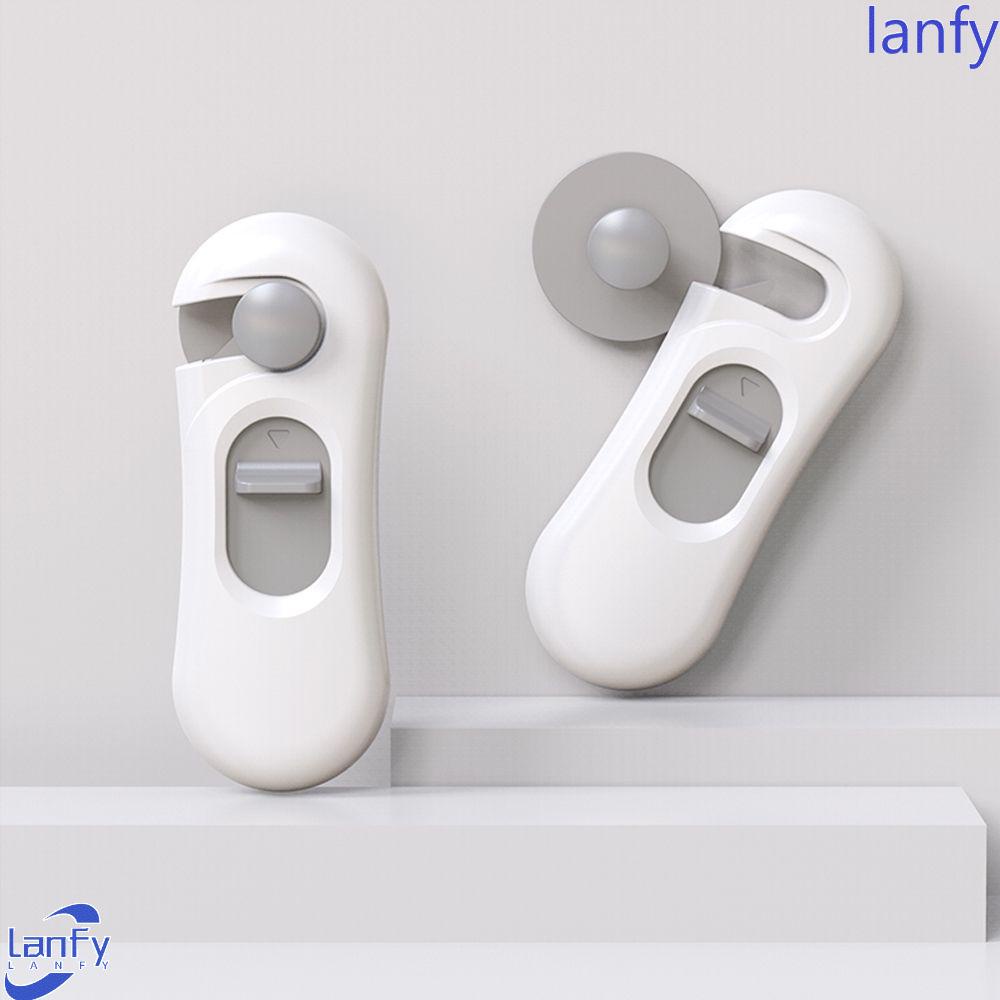 Lanfy Baby Safety Lock Aksesoris Keselamatan Bayi Aplikasi Lebar Plastik ABS Instalasi Sederhana Rumah Perlindungan Anak Keamanan Bayi Kulkas Kunci Pintu