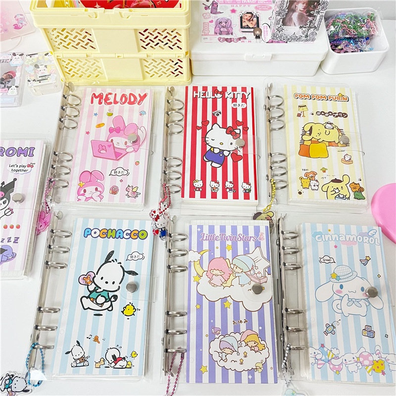 

(100 HAL ) BUKU BINDER SANRIO A6 NOTEBOOK CINNAMOROLL KUROMI MELODY BUKU JURNAL SCRABBOOK