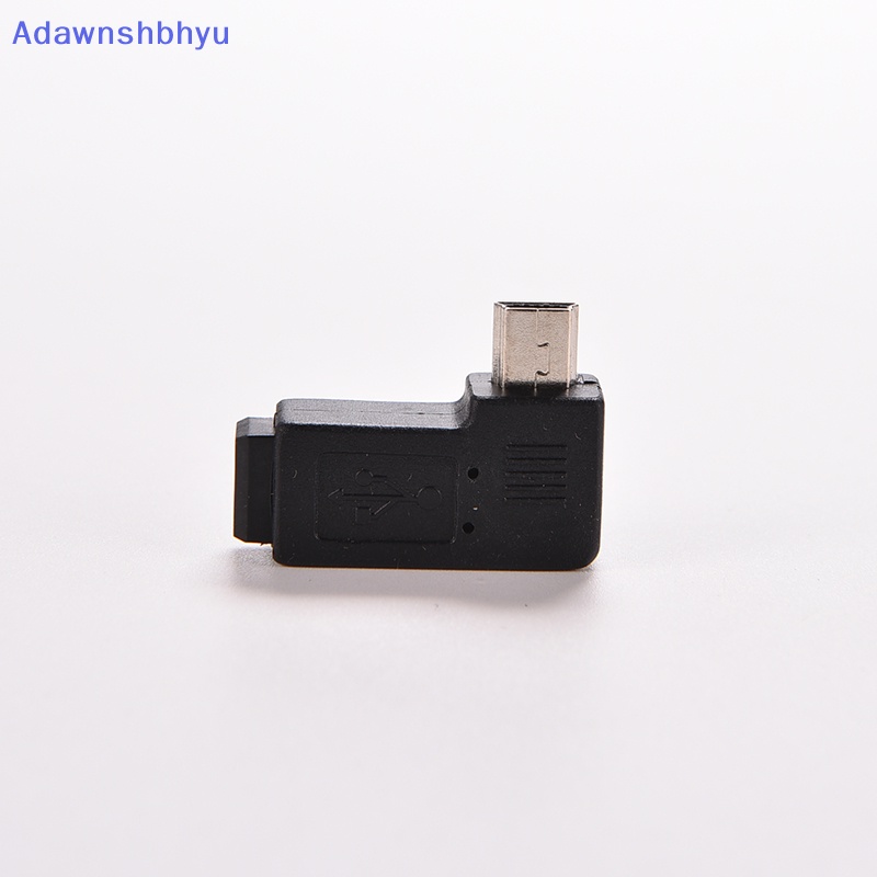 Adhyu Hitam USB 2.0 Mini 5pin Male to Female Sudut Kanan Konektor Adaptor 90derajat ID