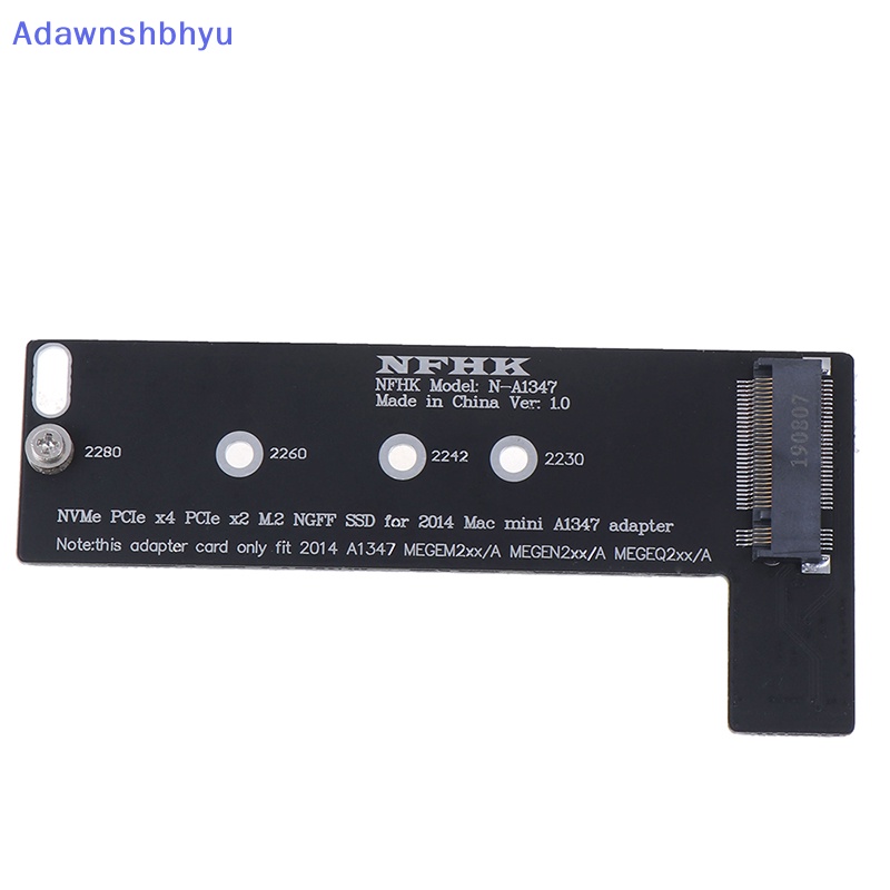 Adhyu PCI-Ex4 M.2 NGFF NVME AHCI SSD converter card adapter Untuk 2014macbook mini A1347 ID