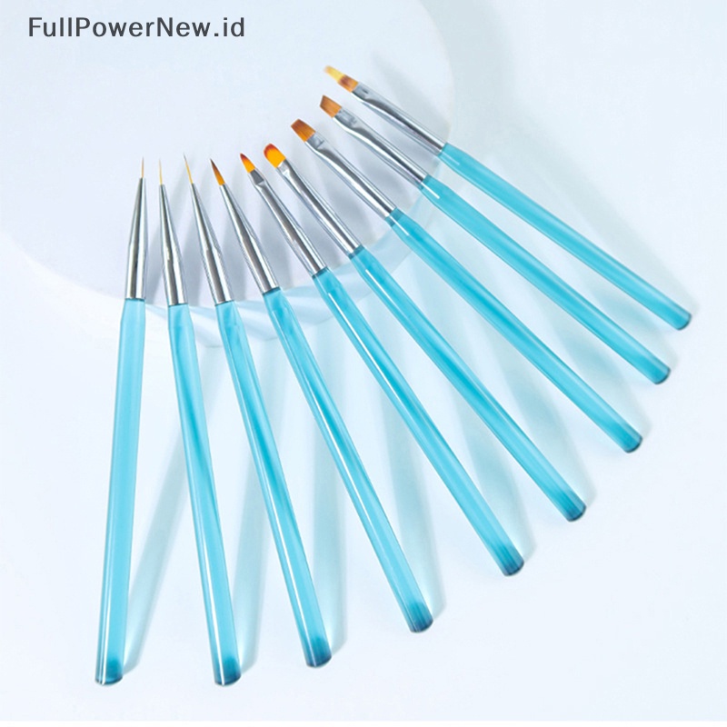 Power Nail Brush Acrylic Nail Art Brushes Professional Gel Liner Alat Paing Bunga ID