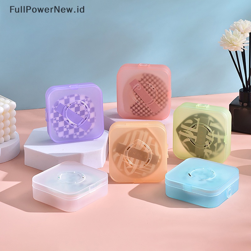 Power 1pcs box Puff Kosmetik Makeup Sponge Bedak Puff Tempat Pengeringan Display Storage ID