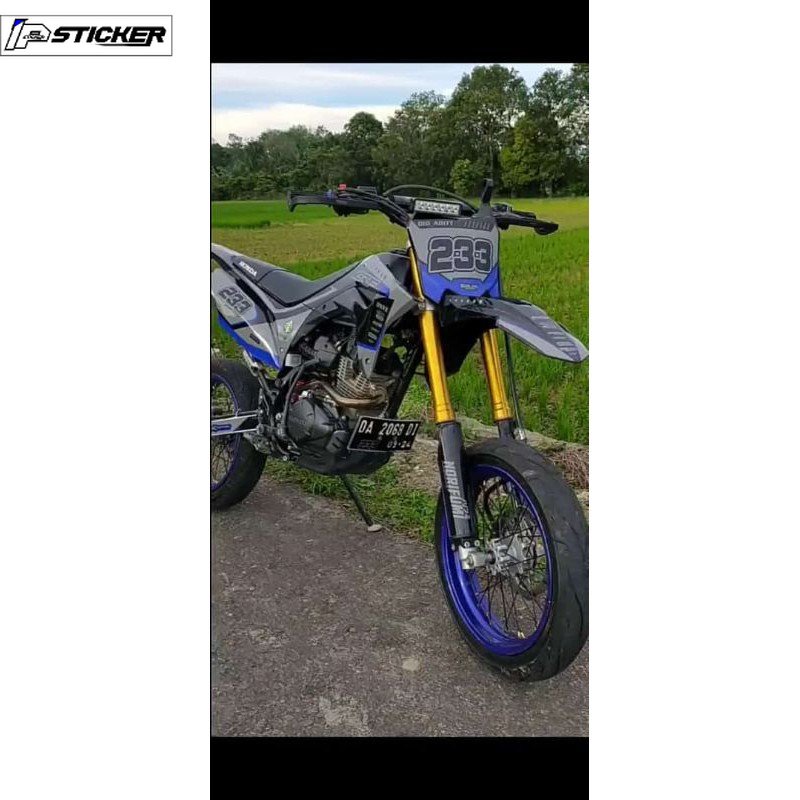 Decal Stiker Crf 150 L laminasi 500 micron Superglossy Tebal Laminasi Premium
