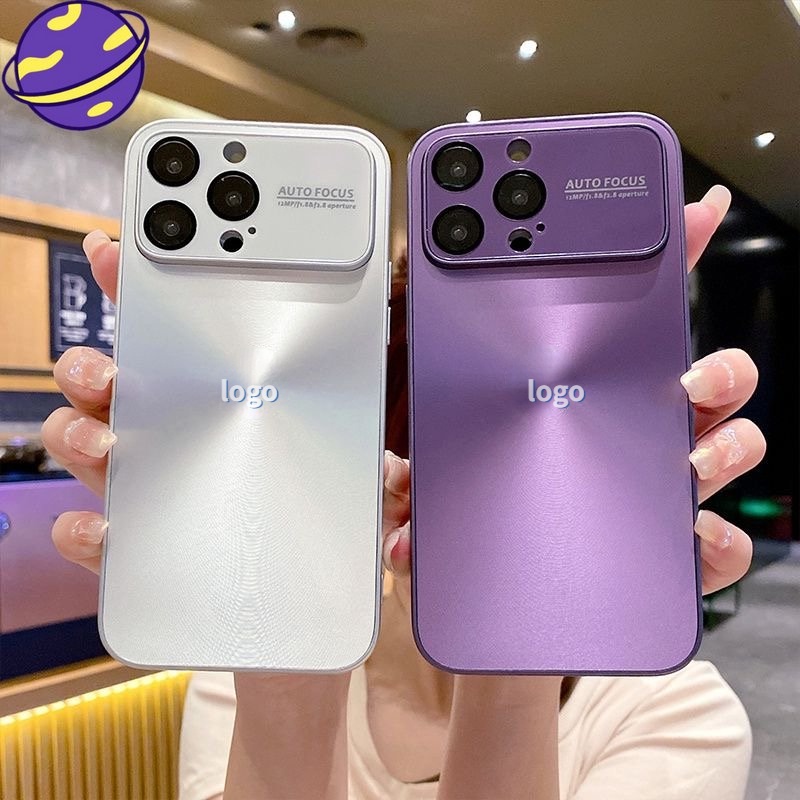 IPHONE Bisnis Casing Kacamata Aurora Jendela Besar Untuk Iphone14 13 12 11 Pro Max Casing Pelindung Jatuh Ponsel Penutup Belakang