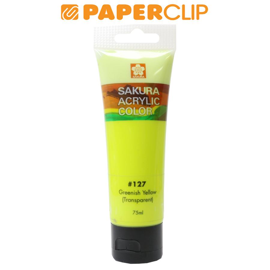 

CAT ACRYLIC SAKURA XAC75-127 75ML GREENISH YELLOW