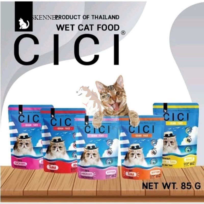 CICI POUCH SACHET 85GR Makanan Kucing Basah Cat Wet Food Adult Kitten whiskas lifecat