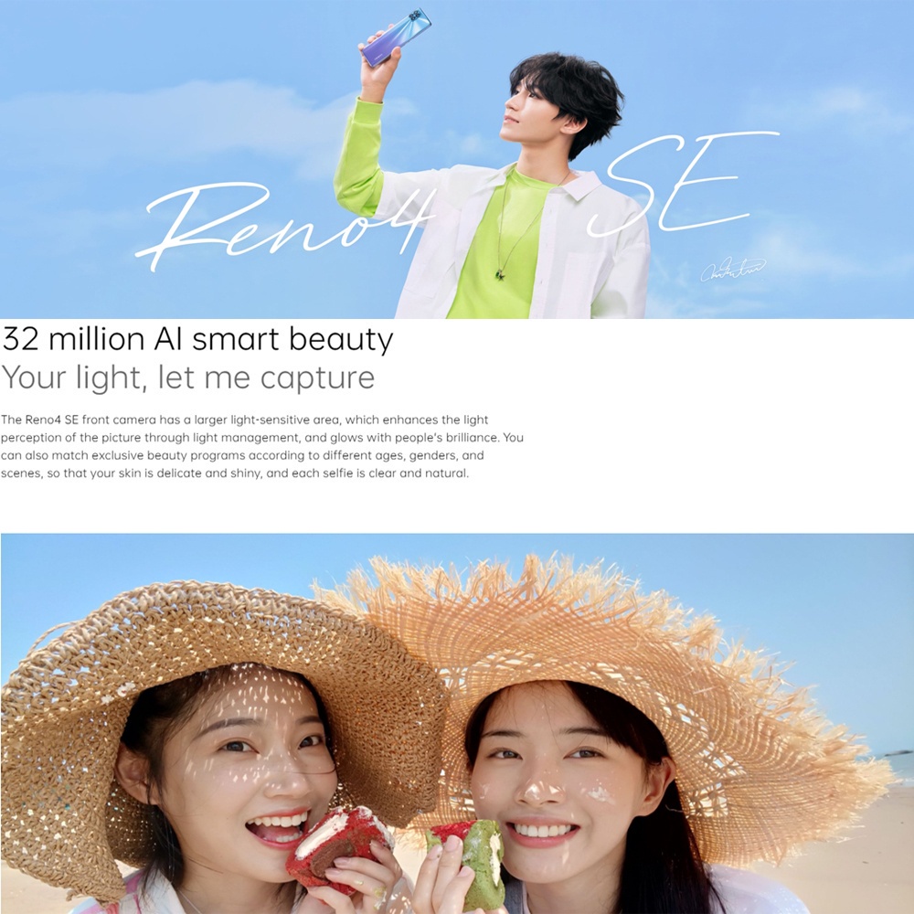 5G hp murah oppo Reno4SE RAM 8GB/ 256GB 6.43 inch baru SmartPhones handphone
