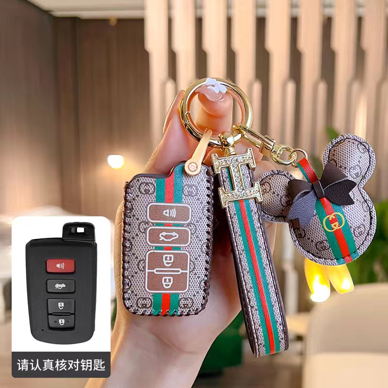 Mobil Untuk Toyota Altis Camry Harrier Smart Key Leather Key Case