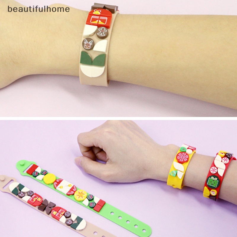 {beautifulhome} Bricks Kids Bracelet Gelang Blok Bangunan Mainan Untuk Hadiah Natal Anak Perempuan.