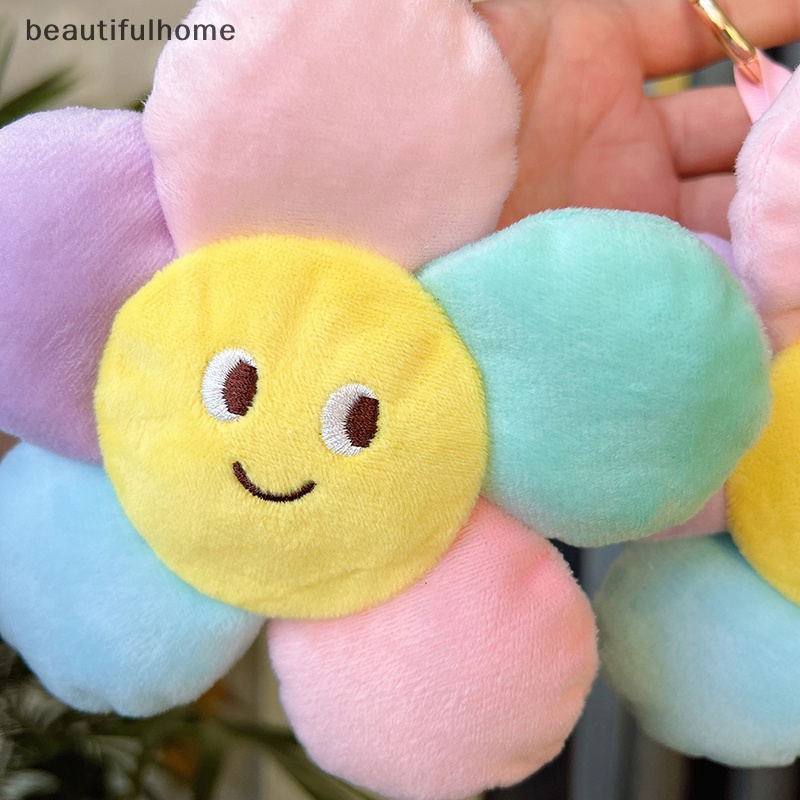 {Cantikhome} Gantungan Kunci Mewah Lucu Bunga Matahari Gantungan Kunci Mobil New Sunflower Plush Keychain.