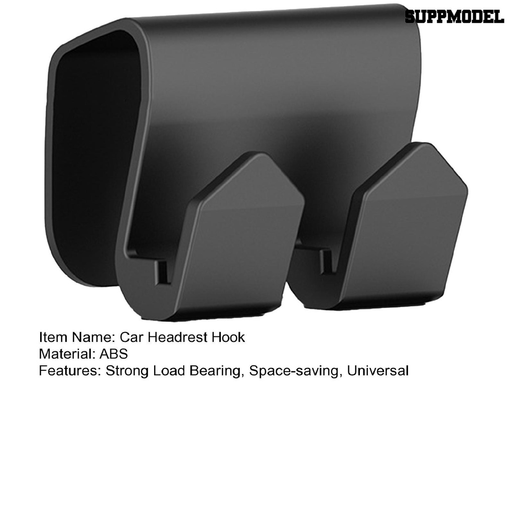 [SM] Car Headrest Hook Kait Ganda Heavy Duty Universal Kecil Hemat Ruang Aksesoris Interior Mobil Auto Back Seat Hanger Organizer Untuk Model3 Y