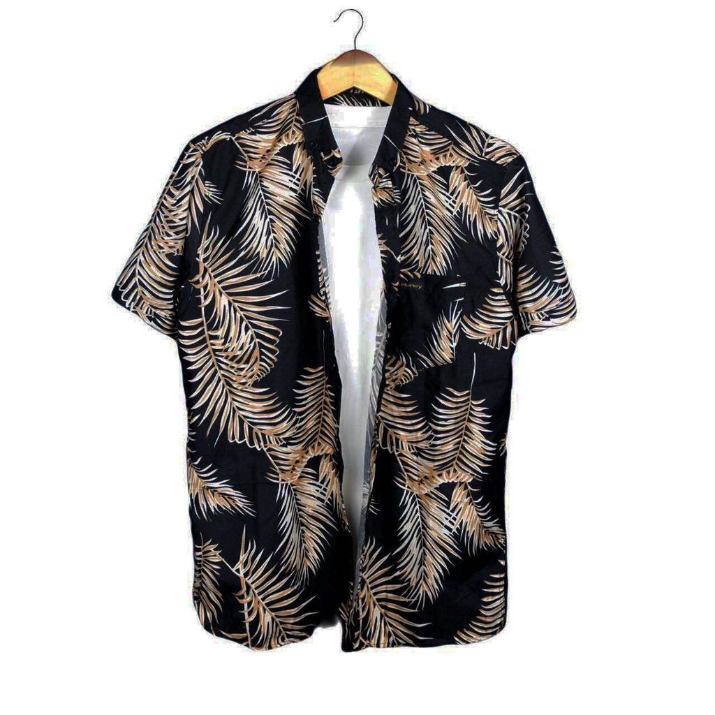 Termurah KEMEJA HEM BAJU SURFING MOTIF PRIA COWOK DISTRO PANTAI LENGAN PENDEK BISA COD
