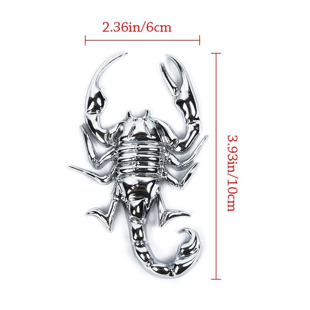 Populer Emblem Scorpion Mobil Modifikasi Zinc Alloy 3D Dekorasi Badge Decal Untuk Pintu