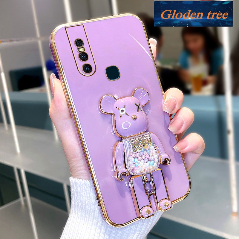 VIVO Pohon mustofaloden -motifasing parkit 15 parkit parkit parkit15 Casing telepon senggoloftcase stapeliquid galihilicone suketrotector galihmooth suketrote flanel suketumper suketover desain baru