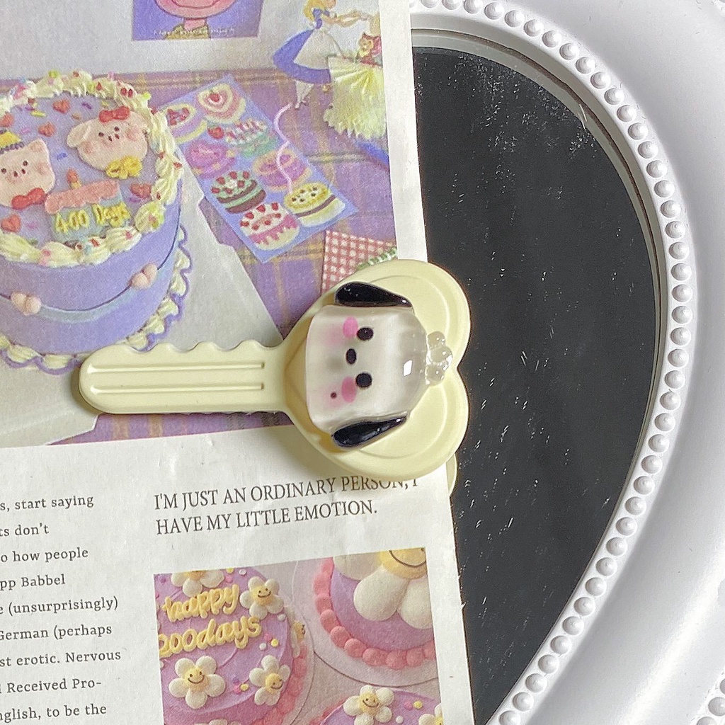 Jepit rambut anak kunci transparan kartun gemerlap sanrio bahan berkualitas import harga grosir bisa cod