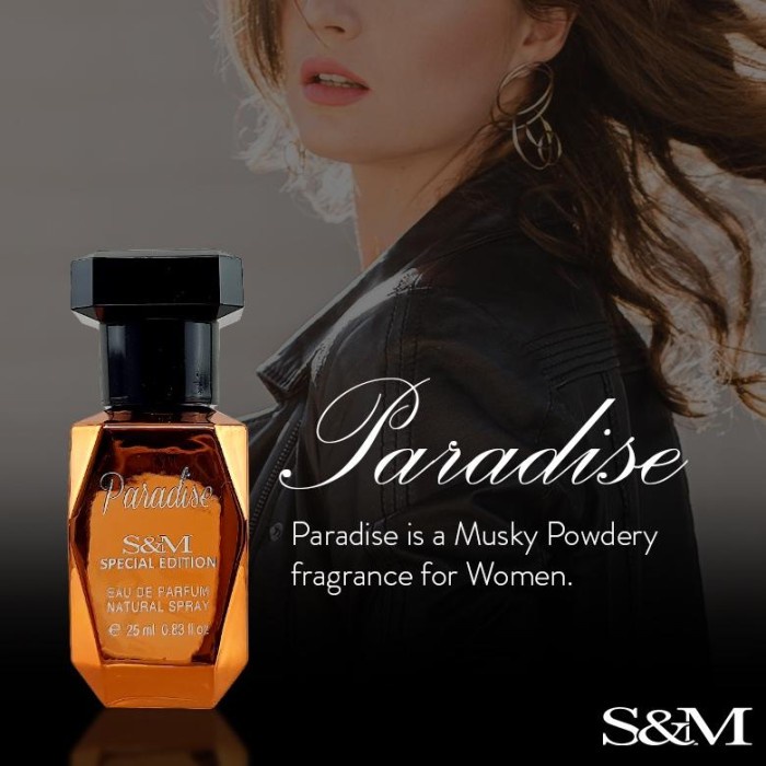 S&amp;M Paradise Eau De Parfume 25 ML Parfum Mini Wanita EDP