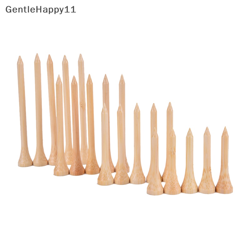 Gentlehappy 100Pcs /Set Golf Tee Bamboo Tee Tempat Bola Golf 4ukuran Lebih Kuat Dari Tee Kayu id