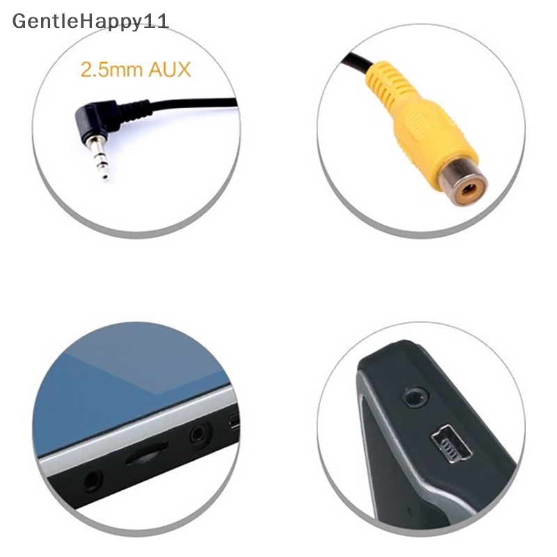 Gentlehappy 1Pc Kabel RCA Ke 2.5mm AV IN Converter Untuk Kamera Parkir Mundur Tampilan Belakang Mobil id