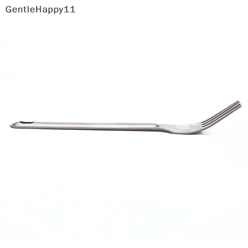 Gentlehappy 1pc Garpu Sendok Titanium Ringan Untuk Peralatan Makan Camping Outdoor id