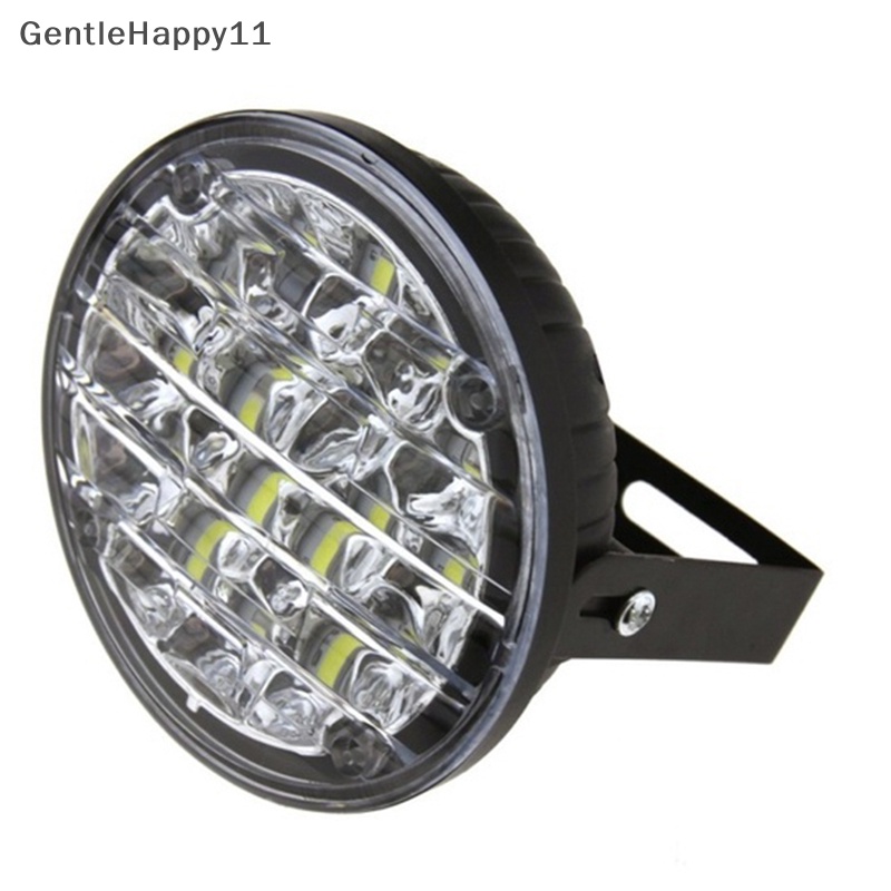 Gentlehappy 2pcs 12V 18LED Putaran Lampu Kabut Mobil Mengemudi DRL Siang Berjalan Cahaya Putih Terang  Id