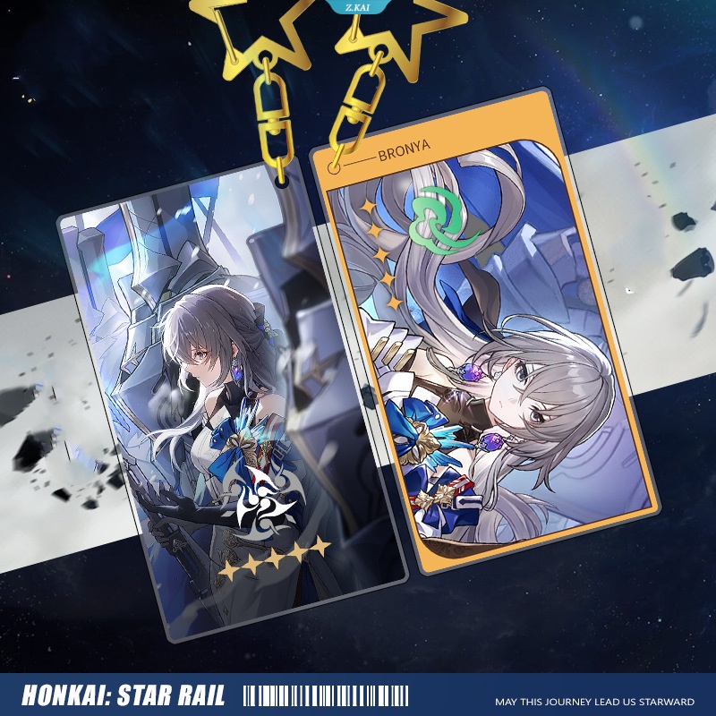 Honkai Star Rail Anime Game Serval Maret 7th Yukong Fu Xuan Dua Sisi Laminasi Gantungan Kunci Pesona Hadiah Untuk Anak Perempuan [ZK]