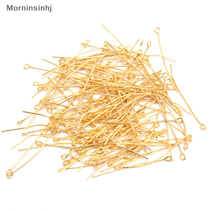 Mornin 200Pcs/Lot Mata Kepala Pin Manik-Manik Pin Anting Kawat DIY Membuat Perhiasan Craft id