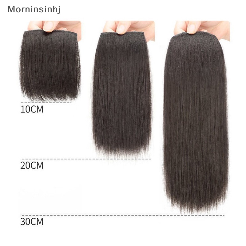 Mornin 20/30cm Bantalan Rambut Sintetis Hair Extension Untuk Wanita Wig Berbulu Palsu Sopak id