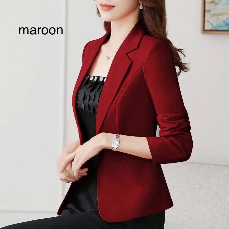 Blazer kantor side pocket kancing wanita / women formal blazer kerja wanita