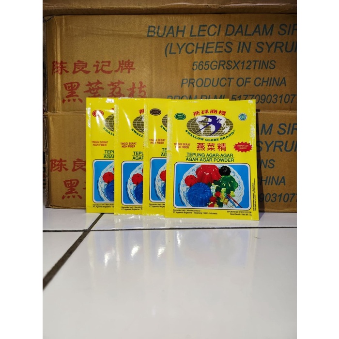 

Agar swallow globe sachet ORIGINAL Halal 7gr