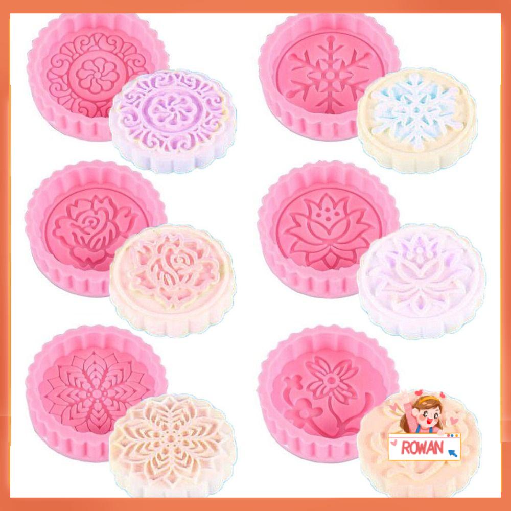 R-FLOWER 2pcs Cetakan Kue Reusable Silikon Aksesoris Dapur Jelly Mold