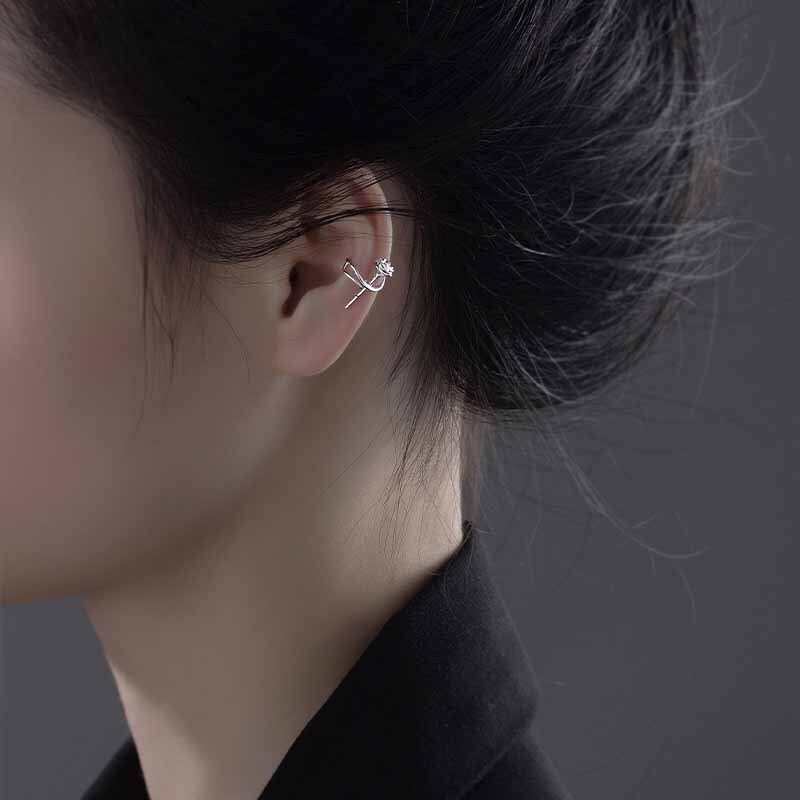 Anting Geometris Bunga Bahan Alloy Korea Untuk Anak Perempuan