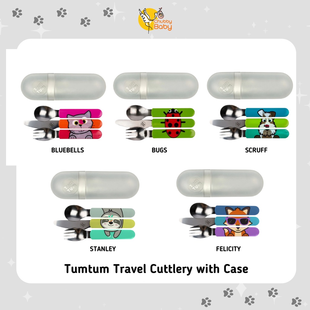 Tumtum Travel Cuttlery with Case | Sendok Set