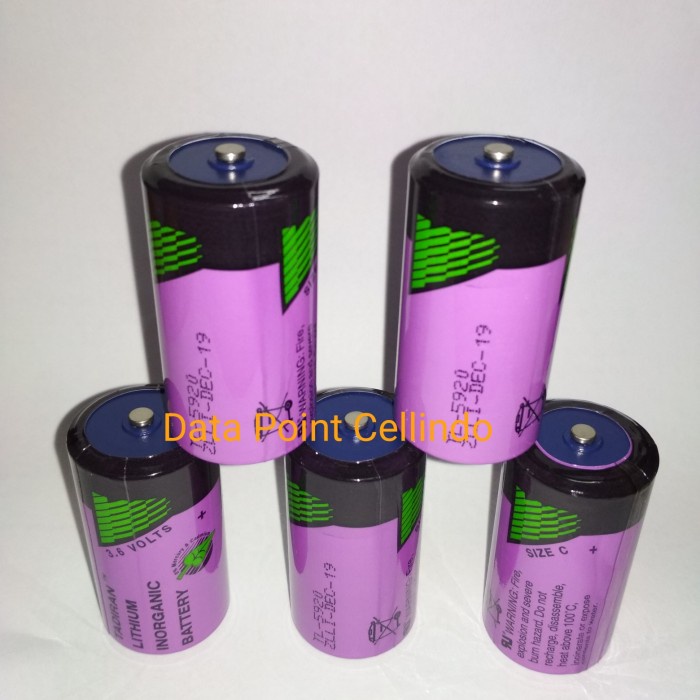 Baterai Lithium TADIRAN TL-5920 PLC ER26500 SL-2770 3.6V Size C 5920